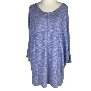 Lane Bryant top size 18/20 blue dolman tunic